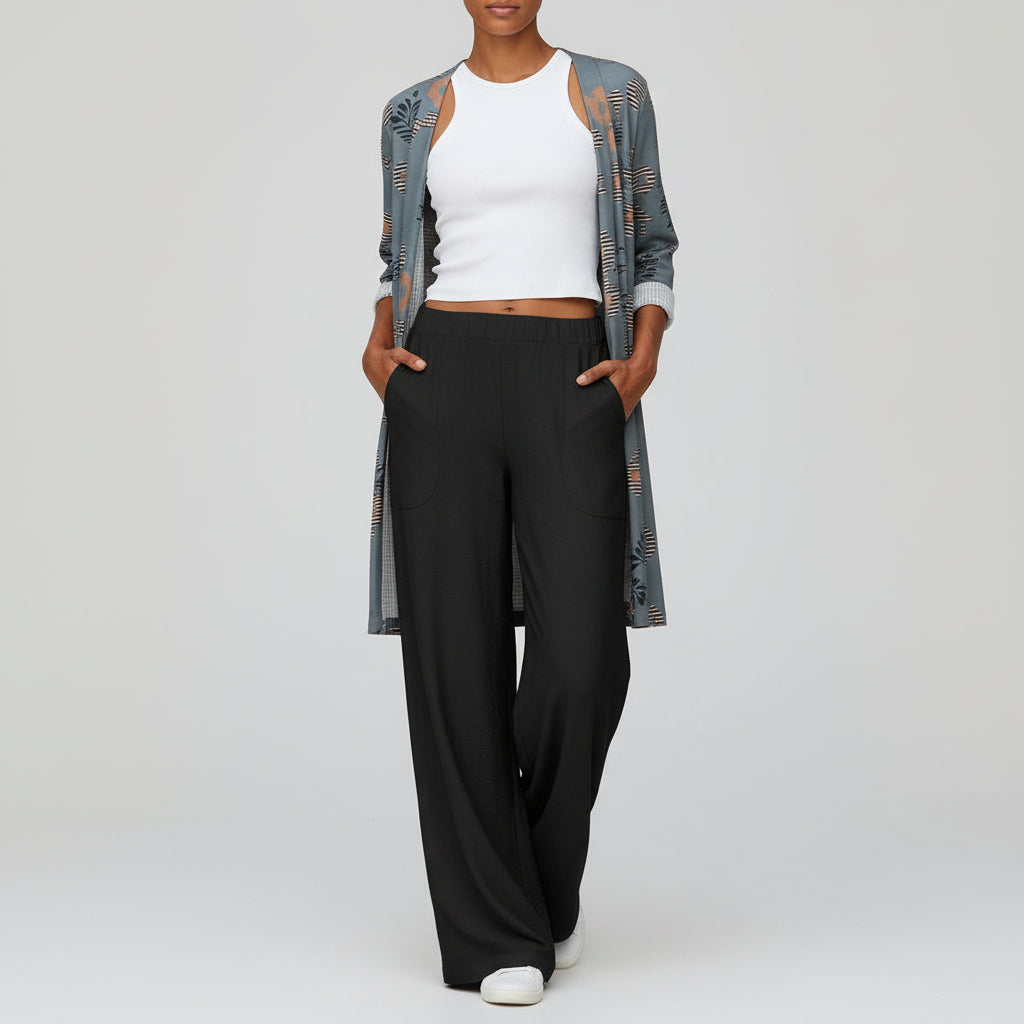 Pantalones Anchos Casuales Suaves para Mujeres
