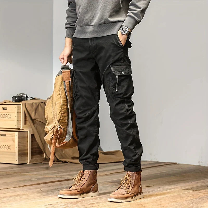Pantalones de chándal tipo cargo elegantes para hombre