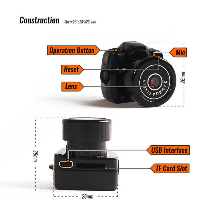 Cámara Mini Video Compacta Digital