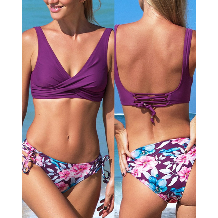 Maya – Bikini de Playa de 2 Piezas para Mujeres – Estilo de Verano Vibrante