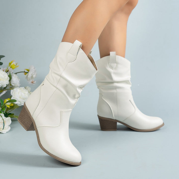 Botas vaqueras retro para mujer