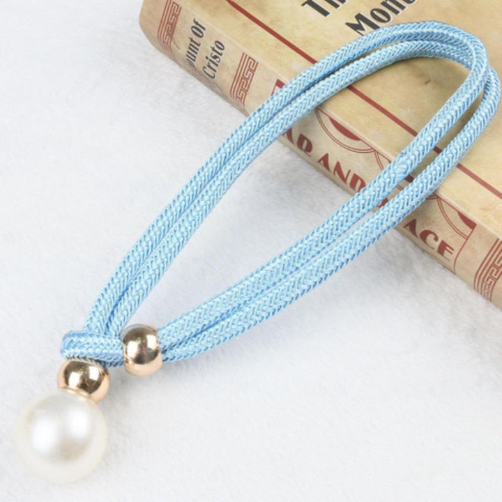 Conjunto de 2 Piezas Elegante y Brillante Tirador de Cortina de Perlas