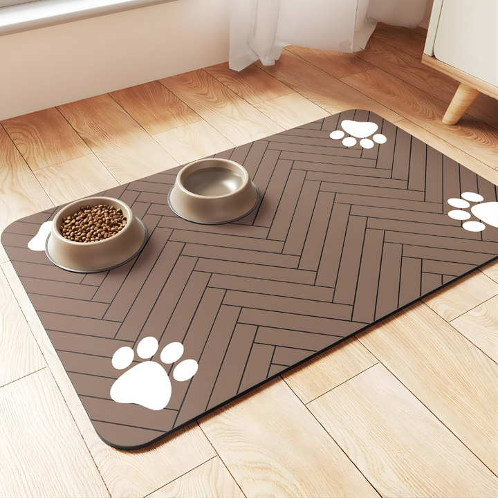 Tapete de Alimentación para Mascotas - Tapete Absorbente para Comida y Agua