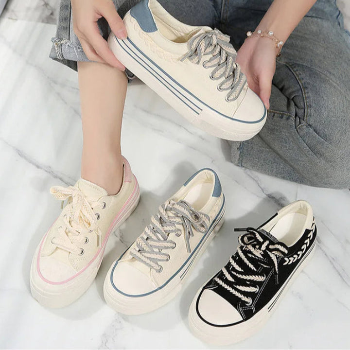 Zapatillas de lona con plataforma