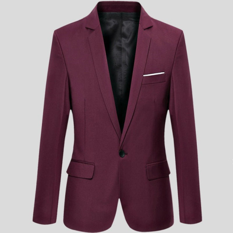 Elegante chaqueta de corte entallado para hombre