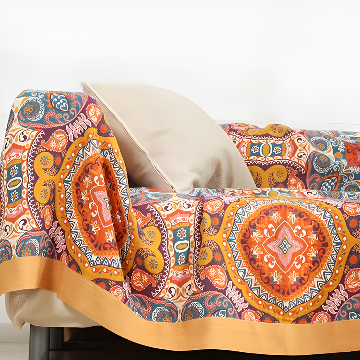 Manta Reversible Boho Salida del Sol