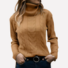 Suéter de Cuello Alto para Mujeres – Estilo Diario Relajado