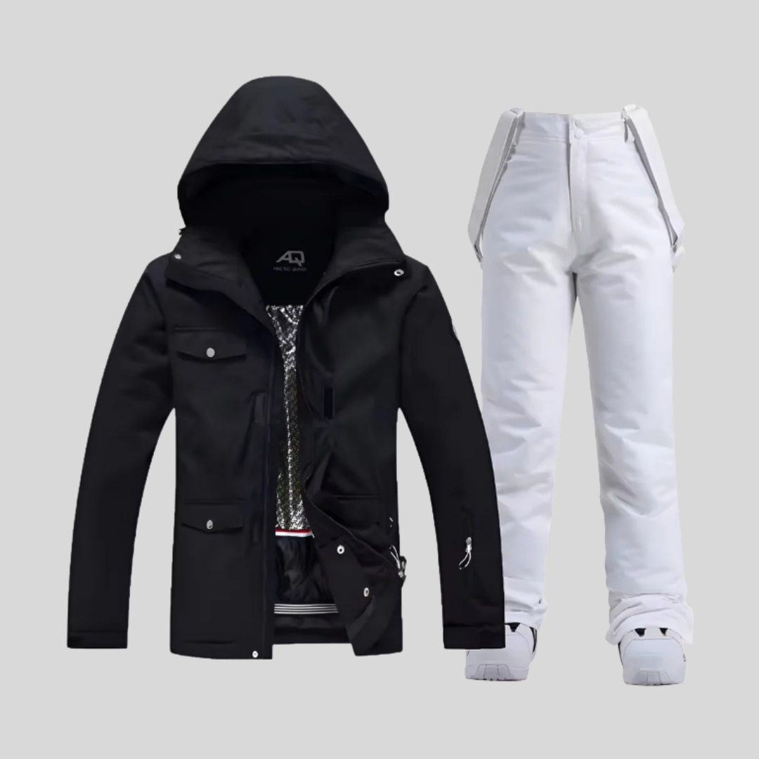 Conjunto de Chaqueta y Pantalones de Esquí para Mujeres - Outfit Funcional de Invierno
