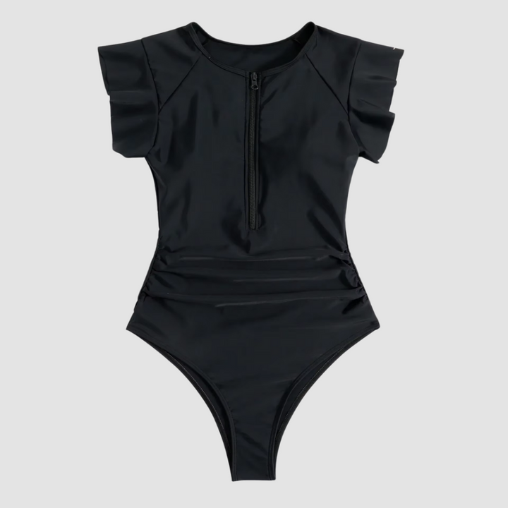 Traje de Baño de Una Sola Pieza con Cremallera para Mujeres