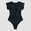 Traje de Baño de Una Sola Pieza con Cremallera para Mujeres