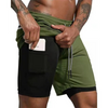Pantalones cortos deportivos 2 en 1 para hombre: diseñados para el rendimiento y la comodidad