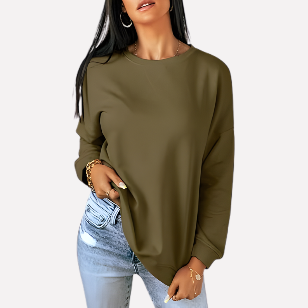 Sudadera de Cuello Redondo para Mujeres