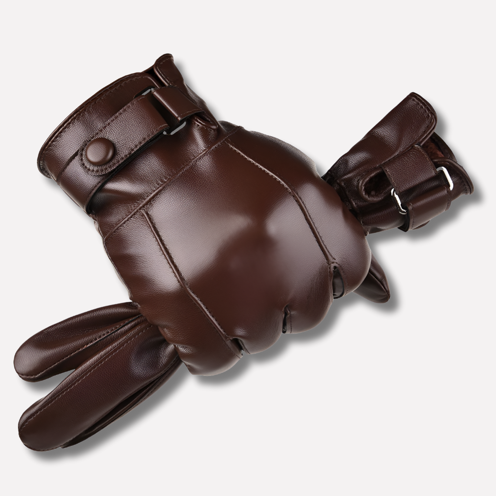 Guantes de Cuero Invernales Estilosos
