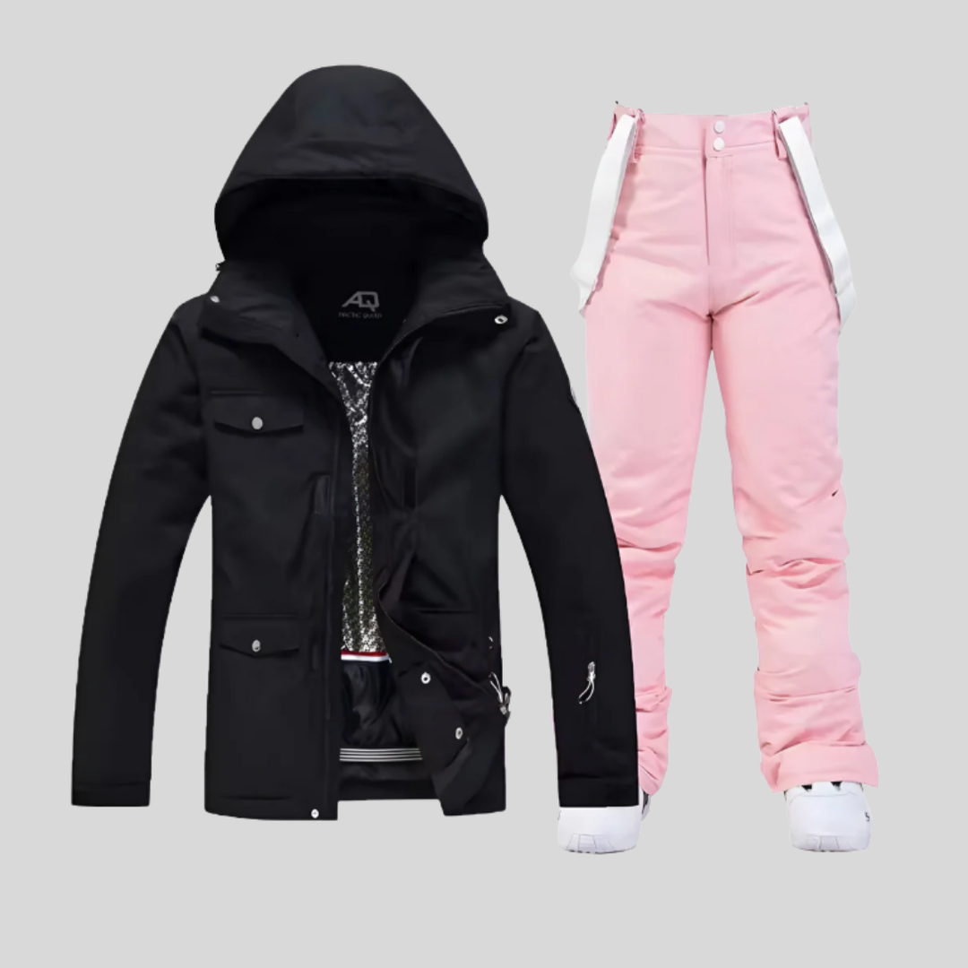 Conjunto de Chaqueta y Pantalones de Esquí para Mujeres - Outfit Funcional de Invierno