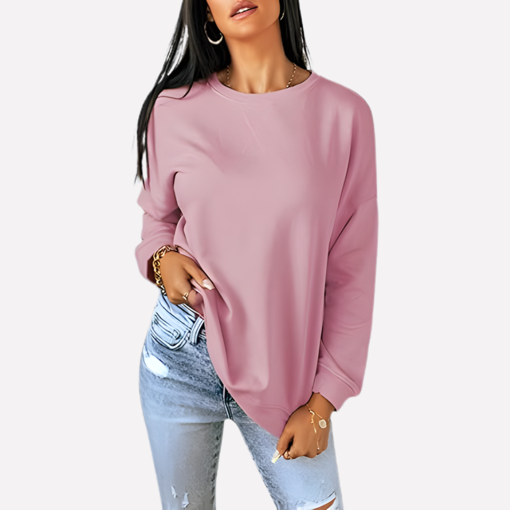 Sudadera de Cuello Redondo para Mujeres