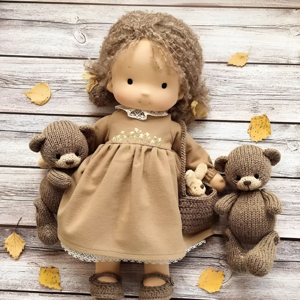 Muñeca Abrazable Waldorf Hecha a Mano