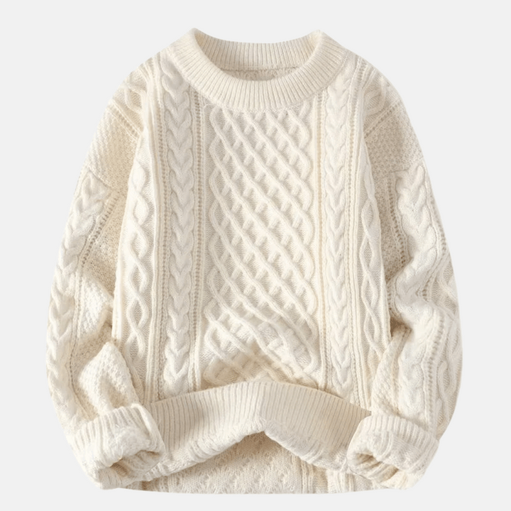 Jersey de invierno de punto liso para hombre