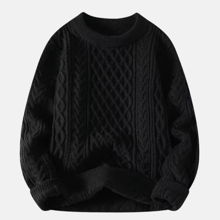 Jersey de invierno de punto liso para hombre
