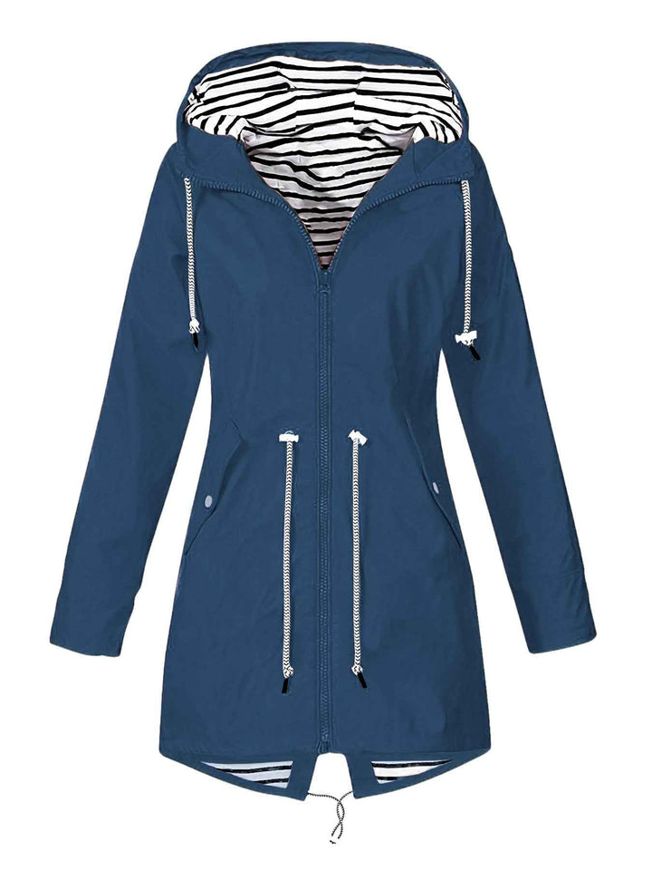 Chaqueta Impermeable con Capucha para Mujeres
