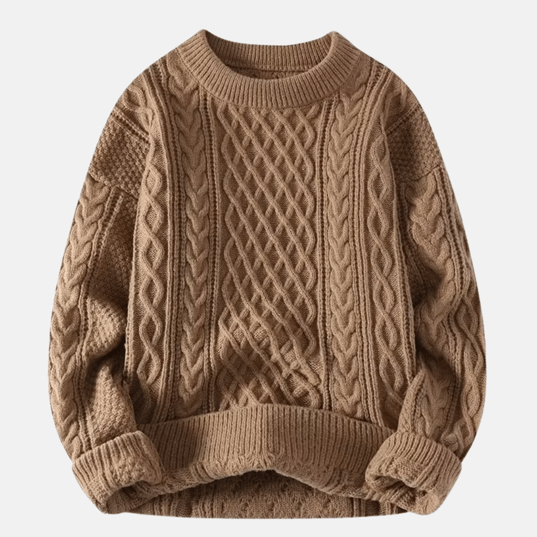 Jersey de invierno de punto liso para hombre