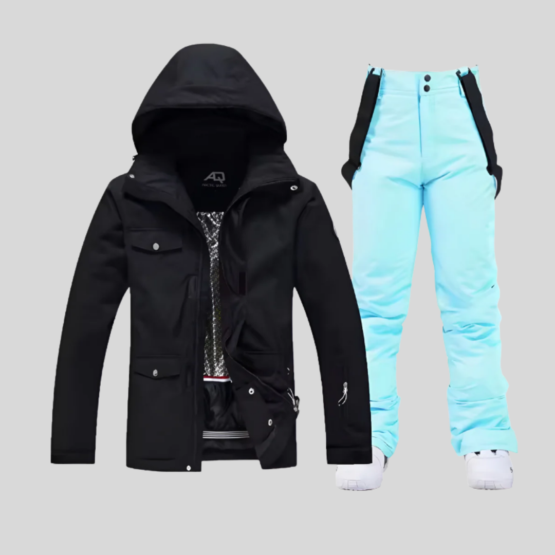 Conjunto de Chaqueta y Pantalones de Esquí para Mujeres - Outfit Funcional de Invierno