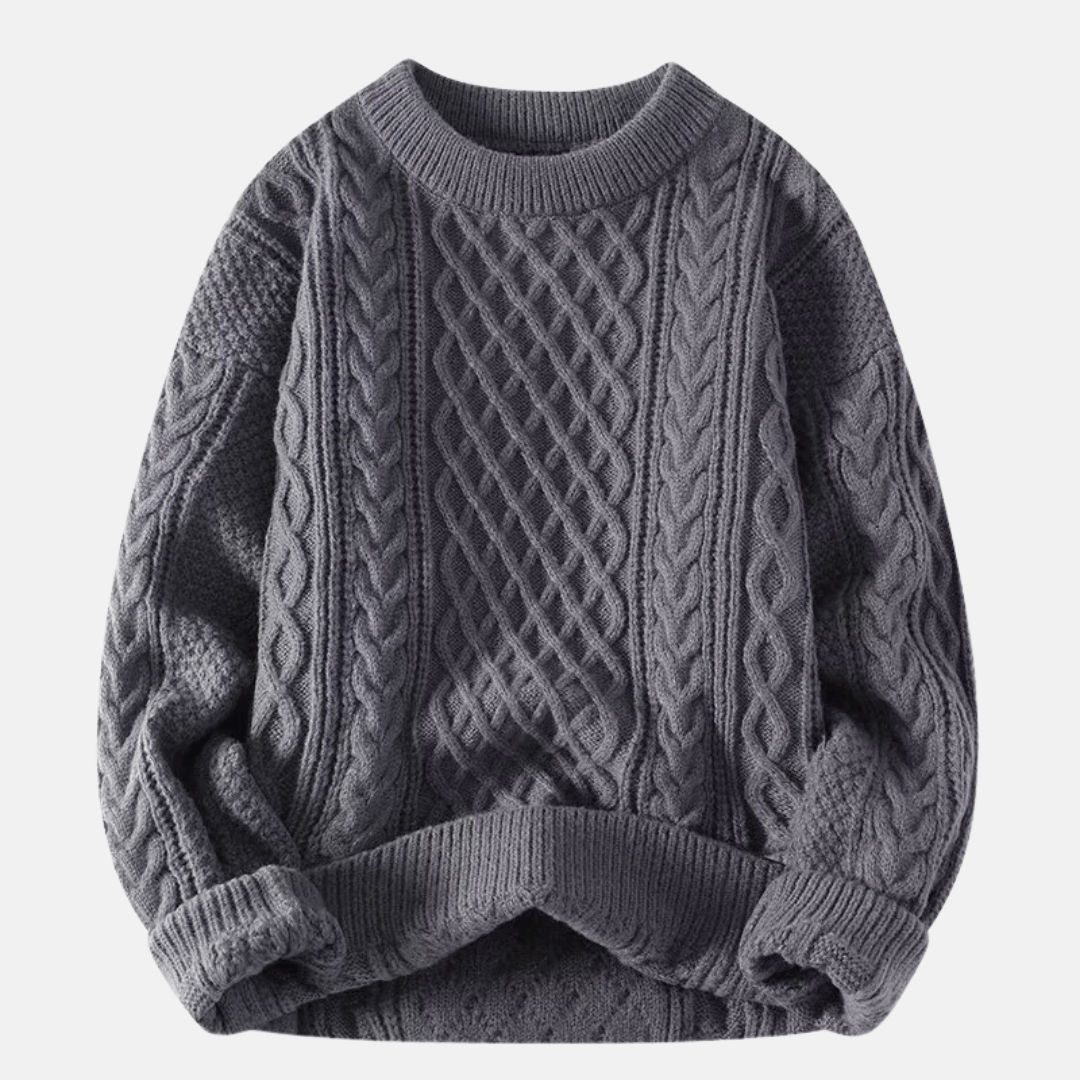 Jersey de invierno de punto liso para hombre