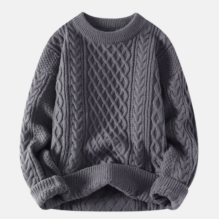 Jersey de invierno de punto liso para hombre