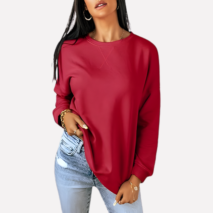 Sudadera de Cuello Redondo para Mujeres
