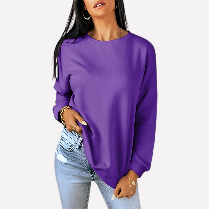 Sudadera de Cuello Redondo para Mujeres