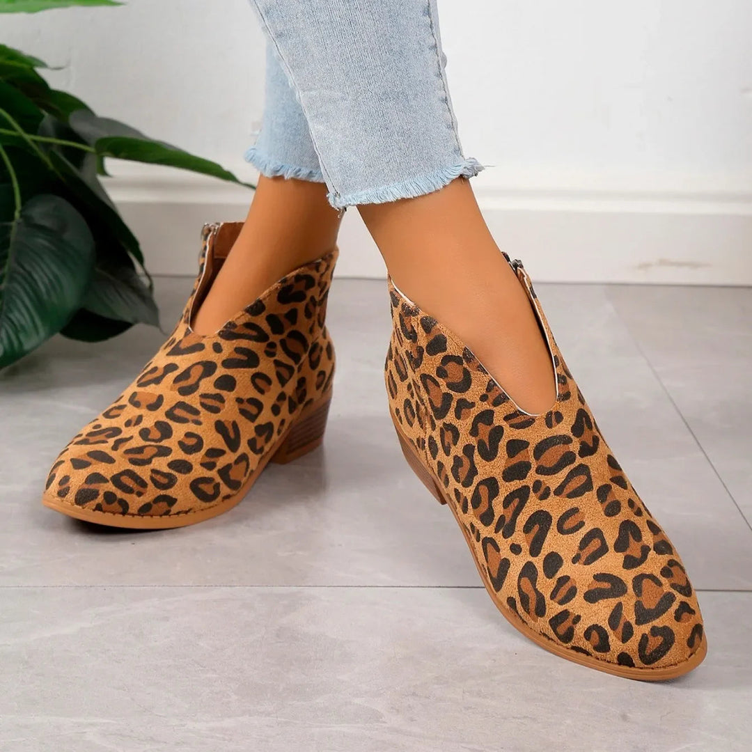 Elegantes botines de ante para mujer