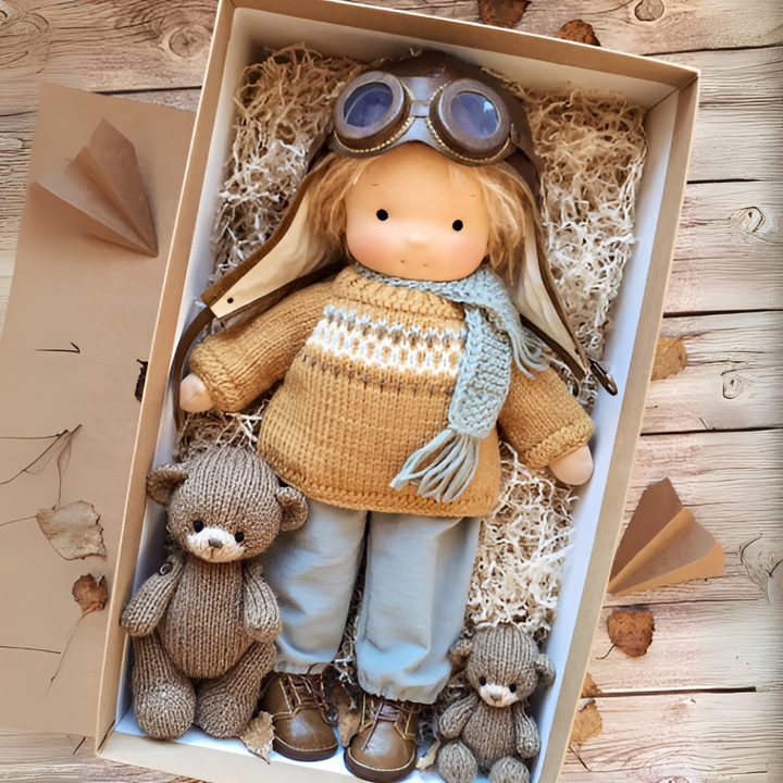 Muñeca Abrazable Waldorf Hecha a Mano