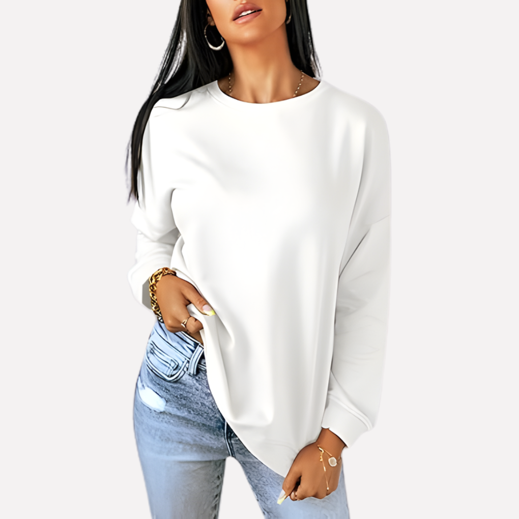 Sudadera de Cuello Redondo para Mujeres