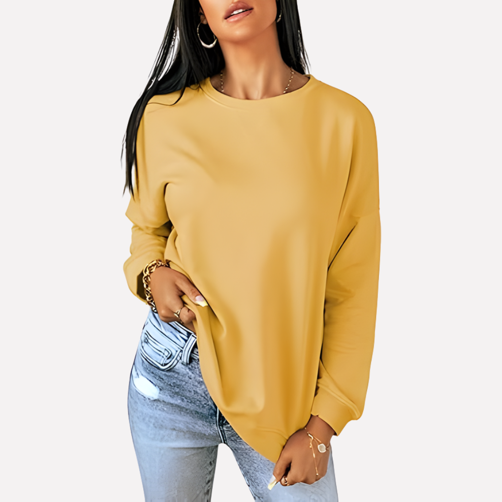 Sudadera de Cuello Redondo para Mujeres