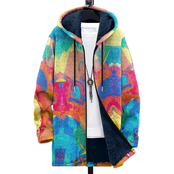 Chaleco Color Bloque Retro para Hombres