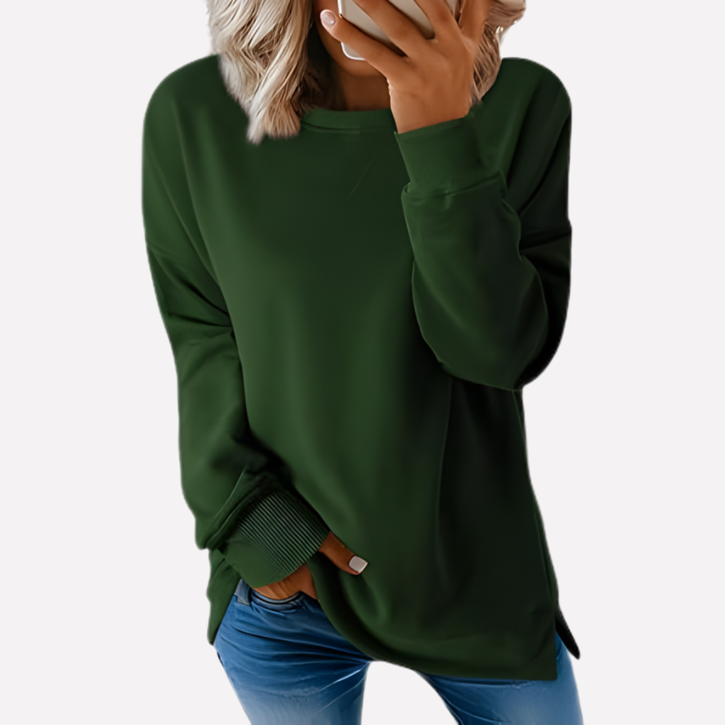 Sudadera de Cuello Redondo para Mujeres