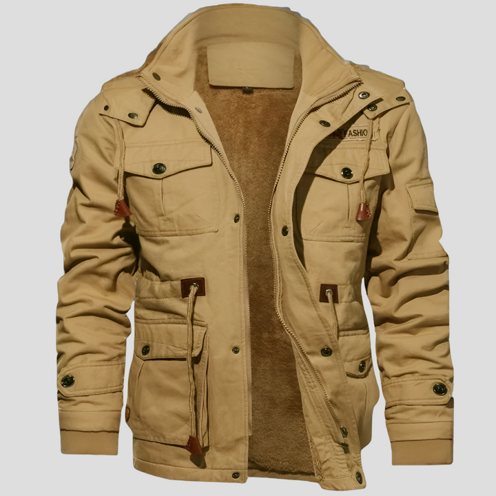 Chaqueta Robusta para Hombres Resistente al Viento y Cálida