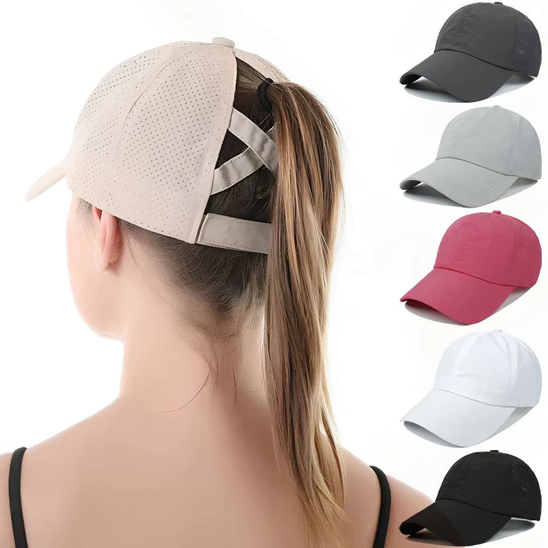Gorro de béisbol de malla deportiva unisex transpirable con ajuste ajustable