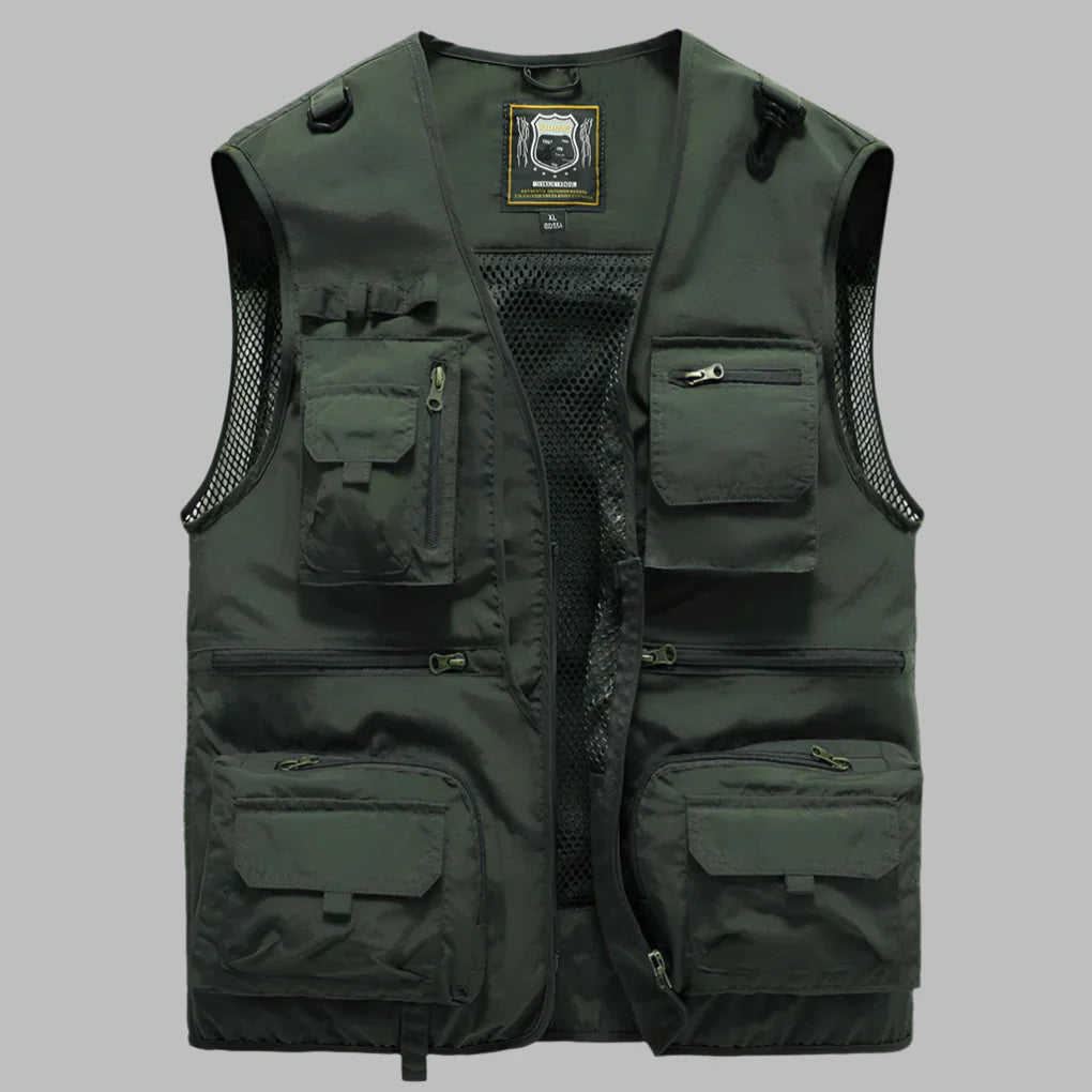 Chaleco de Verano Multi‑Bolsillos para Hombres