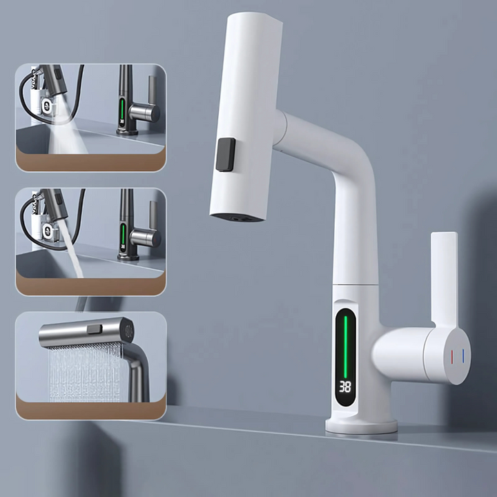 Grifo LED Flexible para Cocina y Baño
