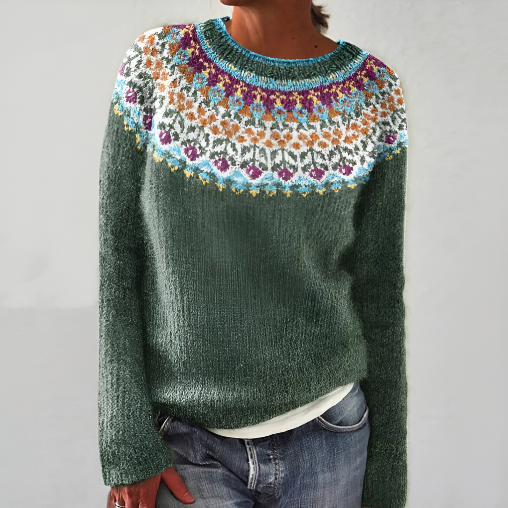 Suéter de Mujer con Diseño de Jardín