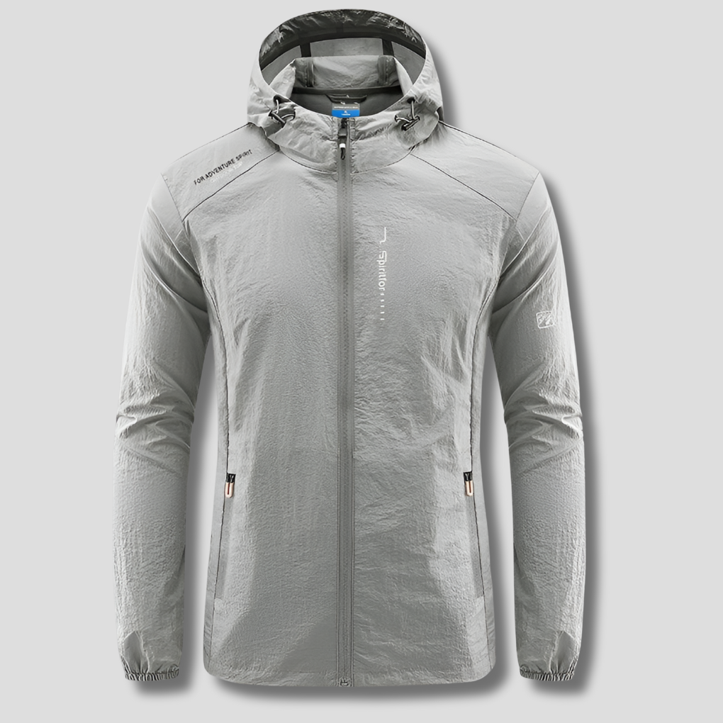 Chaqueta de verano con capucha ultraligera a prueba de viento y sol para hombres