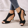 Sandalias elegantes de tacón para mujer
