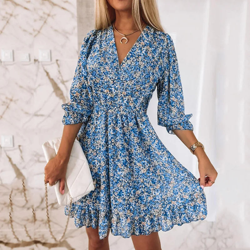 Minivestido boho floral: encanto bohemio sin esfuerzo para los días soleados