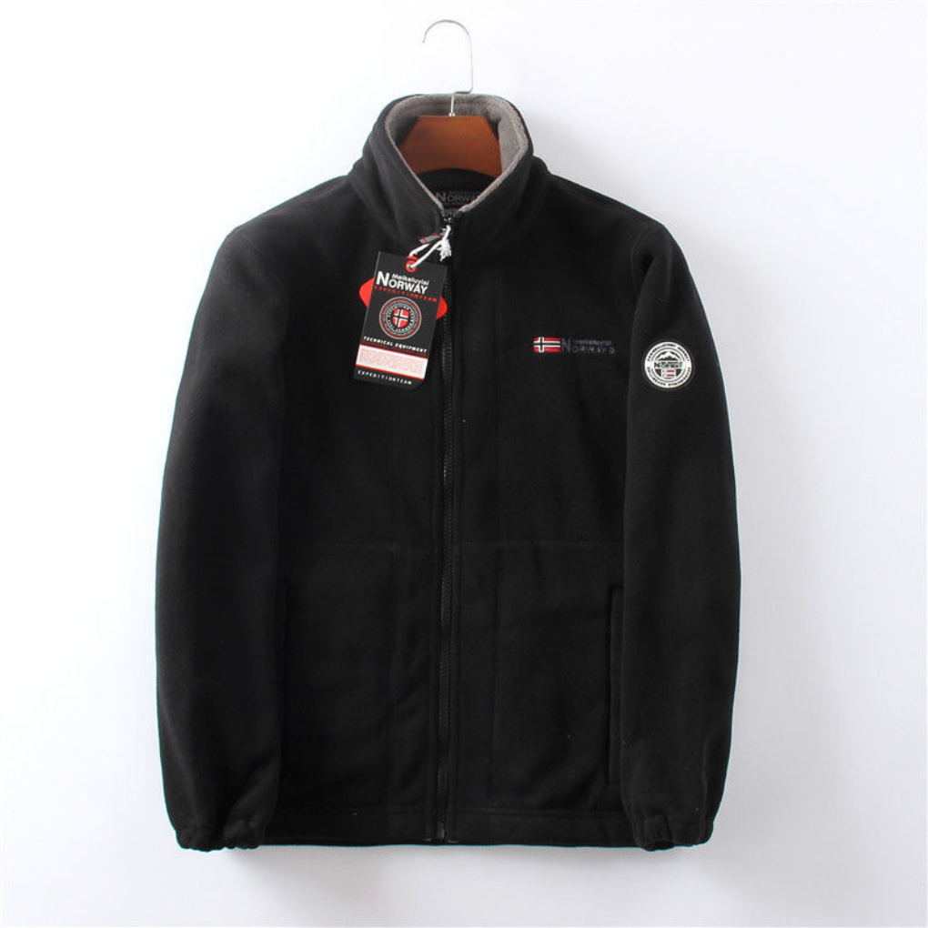 Chaqueta de forro polar para hombres, resistente al viento y cómoda