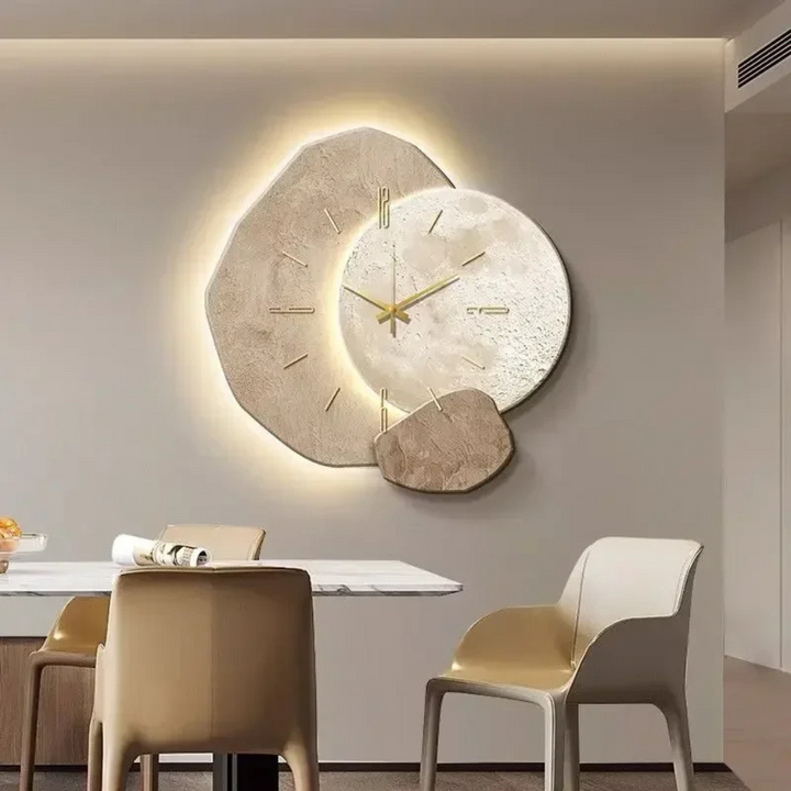 Reloj de Pared Modernista Minimalista con Luz