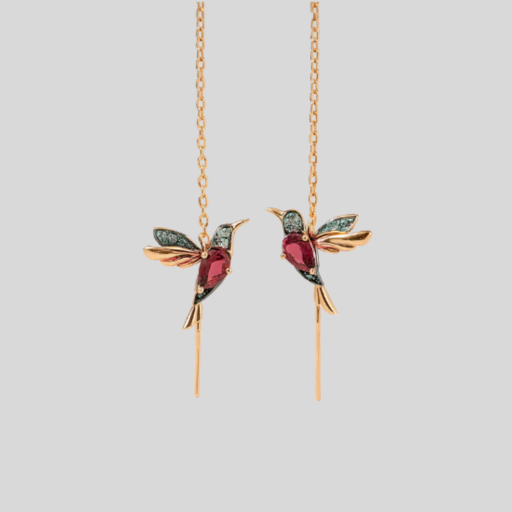 Aretes de Gotero Colibrí para Mujeres