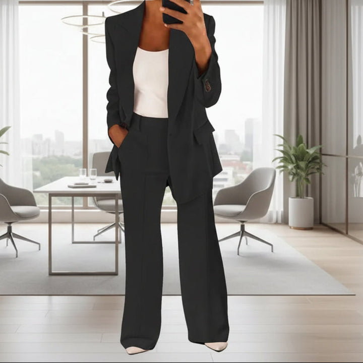 Traje de Mujer con Pantalones Anchos