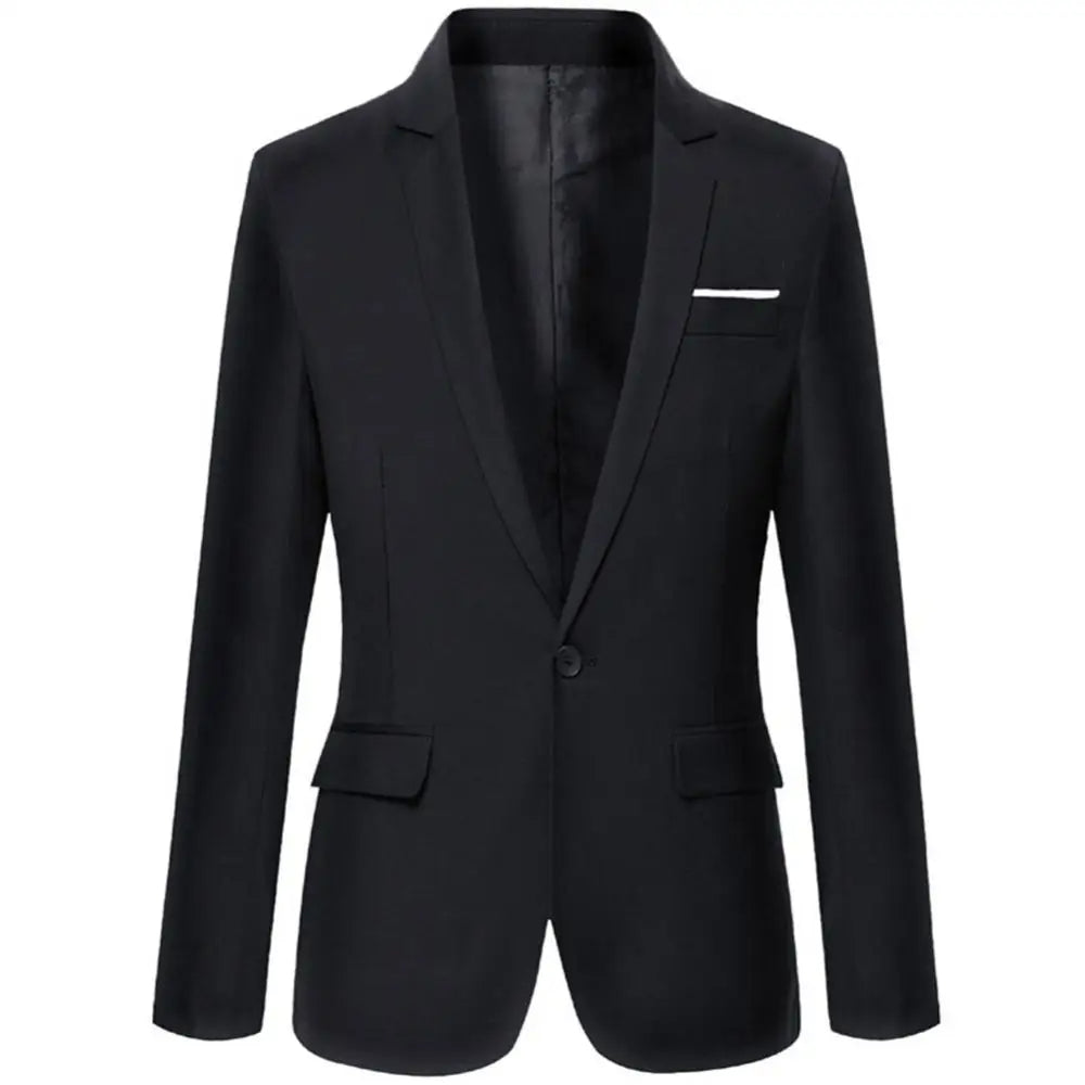 Blazer de Negocios Ajustado para Hombres