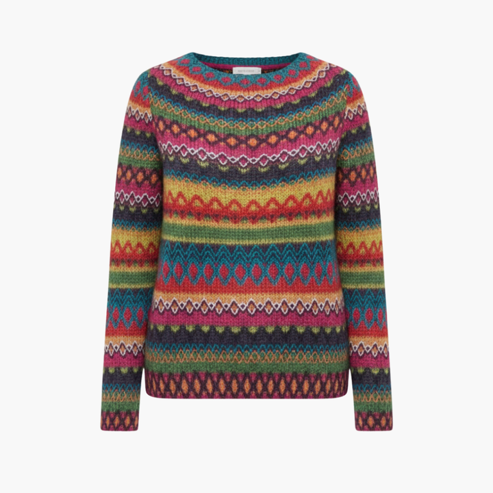 Suéter de Tricot para Mujeres con Cuello Redondo