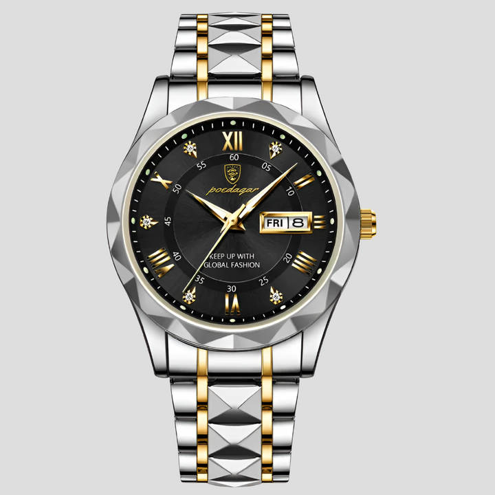 Reloj de Acero Inoxidable de Lujo para Hombres para Ropa de Negocios Diaria